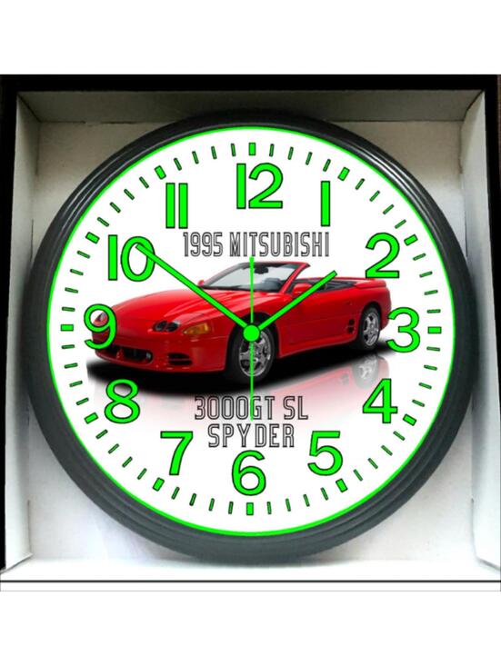 1995 Mitsubishi 300 GT Spyder Glow In The Dark Wall Clock New!